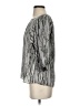 Anne Klein 100% Polyester Metallic Silver 3/4 Sleeve Blouse Size S (petite) - photo 5