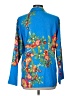 Natori 100% Polyester Floral Blue Long Sleeve Blouse Size M - photo 2