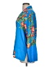 Natori 100% Polyester Floral Blue Long Sleeve Blouse Size M - photo 5