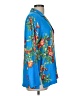 Natori 100% Polyester Floral Blue Long Sleeve Blouse Size M - photo 4