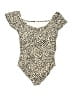 Gap Animal Print Ivory One Piece Swimsuit Size M - photo 2