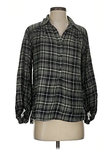 Max Studio 3/4 Sleeve Button-Down Shirt (view 1)