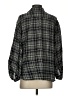 Max Studio Plaid Gray 3/4 Sleeve Button-Down Shirt Size S - photo 2