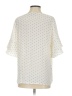Ann Taylor LOFT 100% Polyester Polka Dots Ivory 3/4 Sleeve Blouse Size S - photo 2