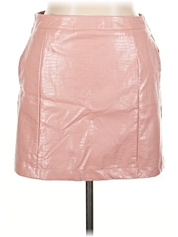 Mi ami Faux Leather Skirt (view 1)