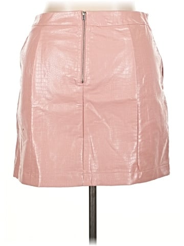 Mi ami Faux Leather Skirt (view 2)