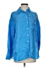 Lucy Paris Blue Long Sleeve Button-Down Shirt Size S - photo 1