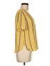 Sweet Rain 100% Polyester Yellow Short Sleeve Blouse Size M - photo 4
