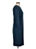 Vince. Solid Blue Casual Dress Size L - photo 4