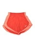 Nike 100% Polyester Color Block Orange Athletic Shorts Size XS - photo 1