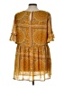 Hayden 100% Polyester Gold Yellow Short Sleeve Blouse Size L - photo 2