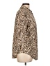 Cathy Animal Print Brown 3/4 Sleeve Button-Down Shirt Size L - photo 4