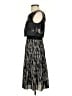 BCBGMAXAZRIA 100% Polyester Metallic Black Cocktail Dress Size 2 - photo 5