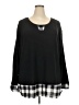 Robert Louis Black Long Sleeve Blouse Size 3X - photo 1