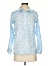 Talbots Blue Long Sleeve Blouse Size S - photo 1