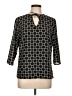 Karen Scott 100% Polyester Black 3/4 Sleeve Blouse Size L - photo 1