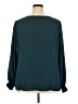Worthington 100% Polyester Teal Long Sleeve Blouse Size 2X - photo 2
