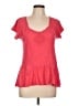 Kenar Red Pink Short Sleeve Top Size L (estimated) - photo 1