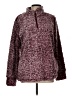 Weatherproof 100% Polyester Tweed Burgundy Pullover Sweater Size L - photo 1