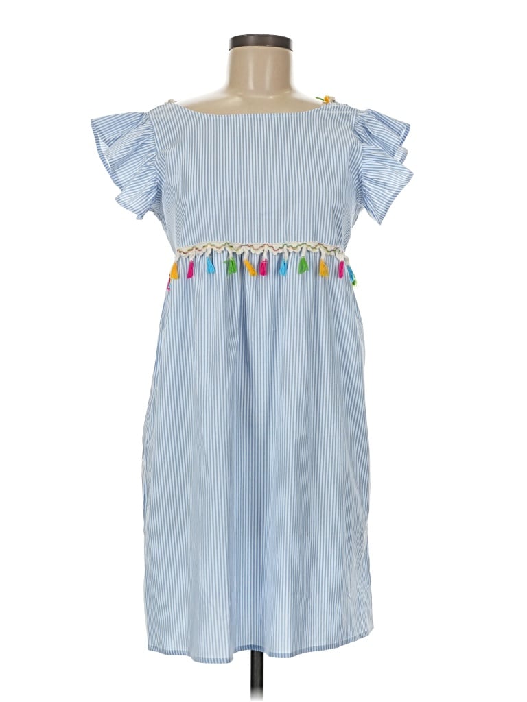 Pre-owned Shein Casual Dress In Blue