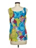 Spense 100% Polyester Blue Sleeveless Blouse Size M - photo 2