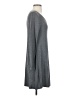Apt. 9 Solid Gray Casual Dress Size S - photo 4