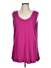Ruby Rd. Pink Sleeveless T-Shirt Size L - photo 1