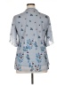 Timeson Blue Short Sleeve Blouse Size XL - photo 2