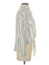 Caruso Stripes Ivory 3/4 Sleeve Blouse Size XS - photo 4
