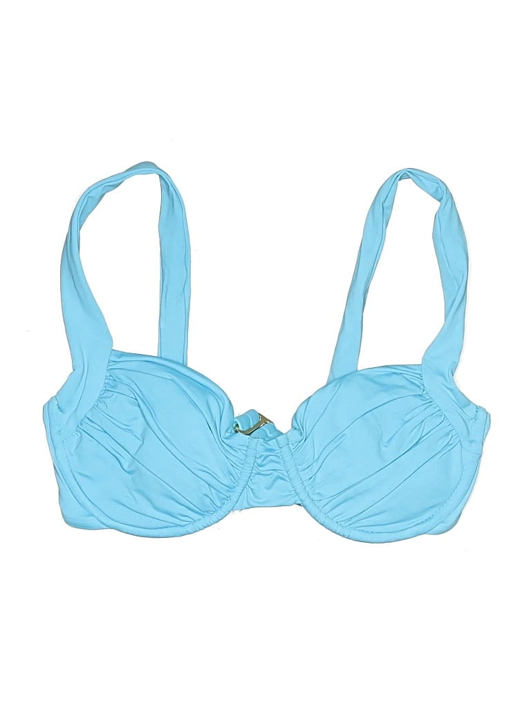 Pre-owned Becca Swimsuit Top Blue Swimwear