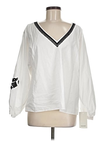 Zara Basic Long Sleeve Blouse (view 1)