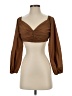 Zara Collection Brown 3/4 Sleeve Blouse Size S - photo 1