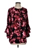 Investments 100% Polyester Black 3/4 Sleeve Blouse Size S - photo 1
