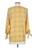 West Kei 100% Polyester Yellow 3/4 Sleeve Blouse Size S - photo 2
