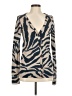 Dina Be Animal Print Tan Cardigan Size M - photo 1