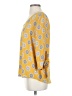 West Kei 100% Polyester Yellow 3/4 Sleeve Blouse Size S - photo 5