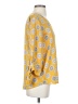 West Kei 100% Polyester Yellow 3/4 Sleeve Blouse Size S - photo 4