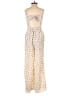 Sienna Sky 100% Polyester Hearts Ivory Jumpsuit Size XS - photo 2