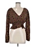 AFRM 100% Rayon Black Long Sleeve Blouse Size M - photo 1