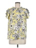 Liz Claiborne 100% Polyester Yellow Short Sleeve Blouse Size M - photo 1