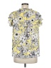 Liz Claiborne 100% Polyester Yellow Short Sleeve Blouse Size M - photo 2