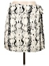 C'isa 100% Polyester Animal Print Ivory Faux Leather Skirt Size L - photo 1