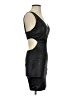 Foreign Exchange Metallic Black Cocktail Dress Size S - photo 4