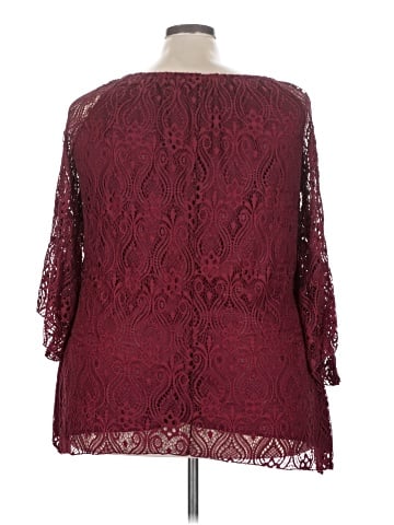 Brittany Black 3/4 Sleeve Blouse (view 2)