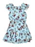 Truly Me 100% Polyester Floral Blue Dress Size 8 - photo 2