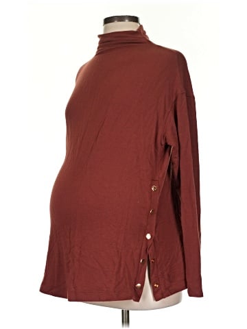 Isabel Maternity Long Sleeve Turtleneck (view 1)