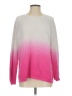Crown & Ivy 100% Cotton Color Block Pink Pullover Sweater Size S - photo 1