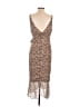 Bardot 100% Polyester Animal Print Brown Cocktail Dress Size M - photo 2