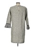 THML 100% Polyester Tweed Gray Casual Dress Size L - photo 2