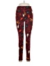 Lularoe Print Burgundy Leggings One size - photo 1